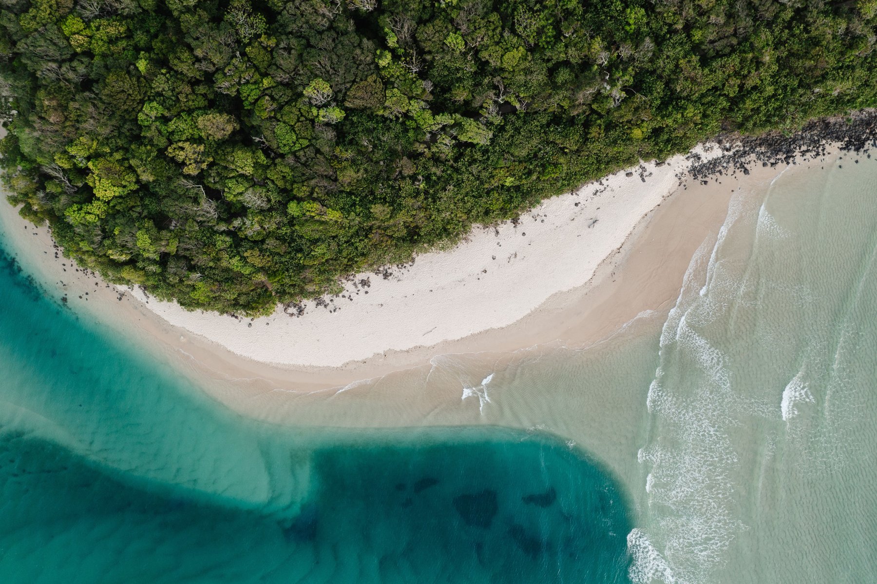 Coastal landscape at Burleigh Heads on the Gold Coast